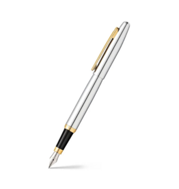 Sheaffer Sheaffer VFM Fountain Pen | Polished Chrome W/ Gold Trim
