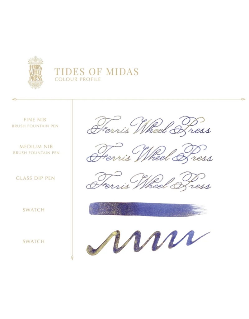 Ferris Wheel Press Fountain Pen Ink | Tides of Midas | 20ml