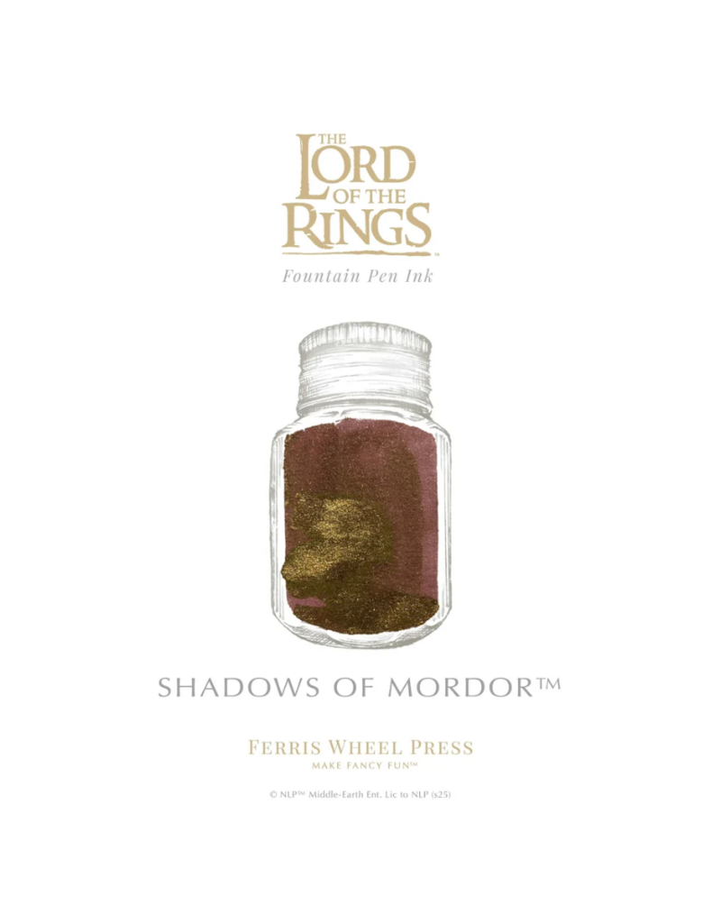Ferris Wheel Press Ferris Wheel Press X Lord of the Rings Fountain Pen Ink | Shadows of Mordor | 28ml
