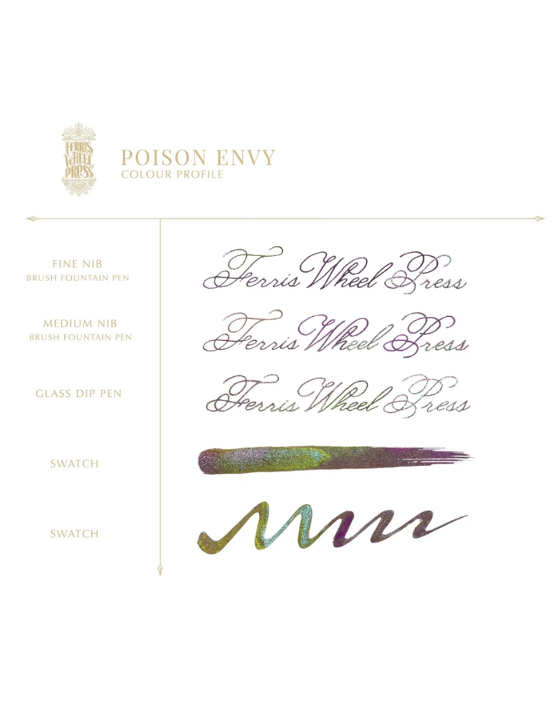 Ferris Wheel Press Fountain Pen Ink | Poison Envy | 20ml