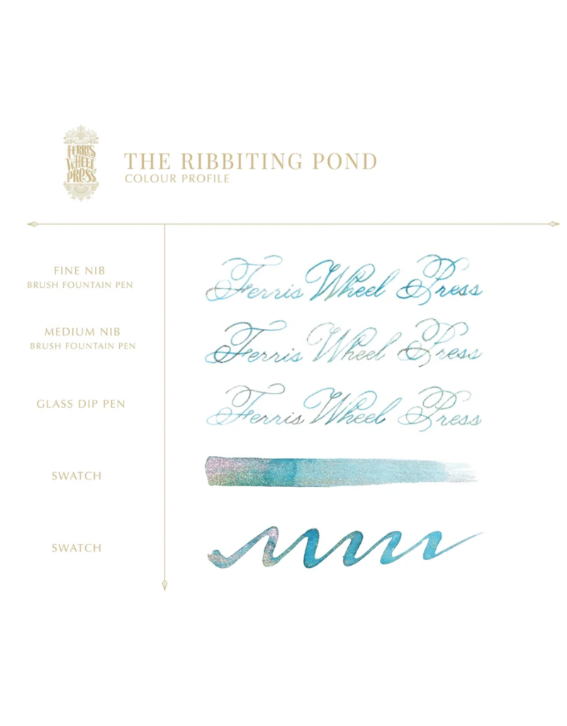 Ferris Wheel Press Fountain Pen Ink | The Ribbiting Pond | 20ml