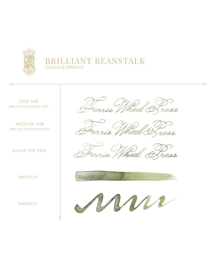 Ferris Wheel Press Fountain Pen Ink | Brilliant Beanstalk | 20ml