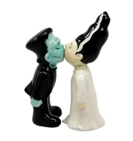 Pacific Giftware Salt & Pepper Shaker Set | Mr. & Mrs. Frankenstein