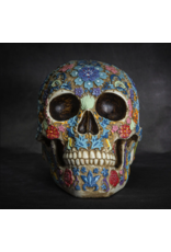 Pacific Giftware Floral Day of the Dead Skull