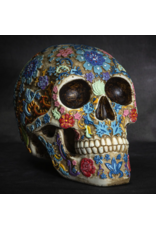 Pacific Giftware Floral Day of the Dead Skull