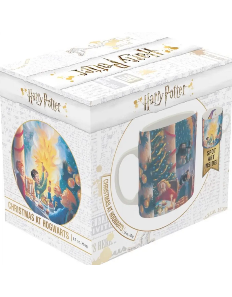 New York Puzzle Co. Mug | Christmas At Hogwarts