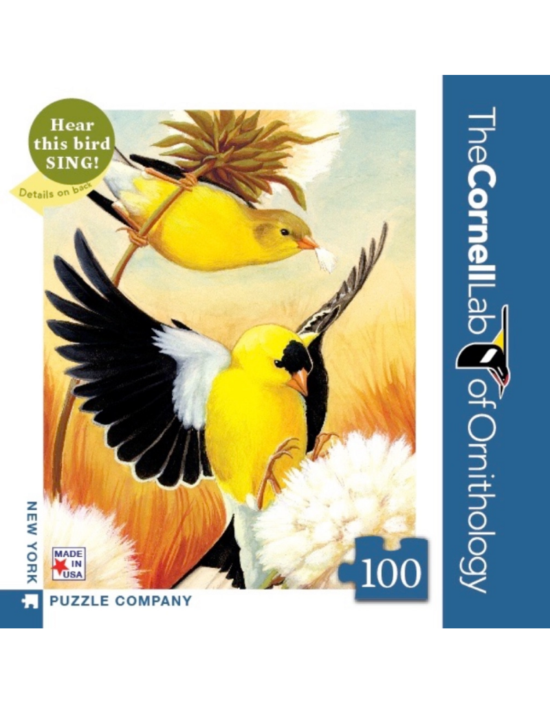 New York Puzzle Co. Puzzle | American Goldfinches | 100 pc