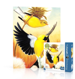 New York Puzzle Co. Puzzle | American Goldfinches | 100 pc