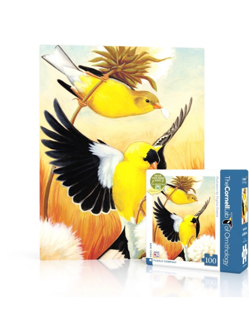New York Puzzle Co. Puzzle | American Goldfinches | 100 pc