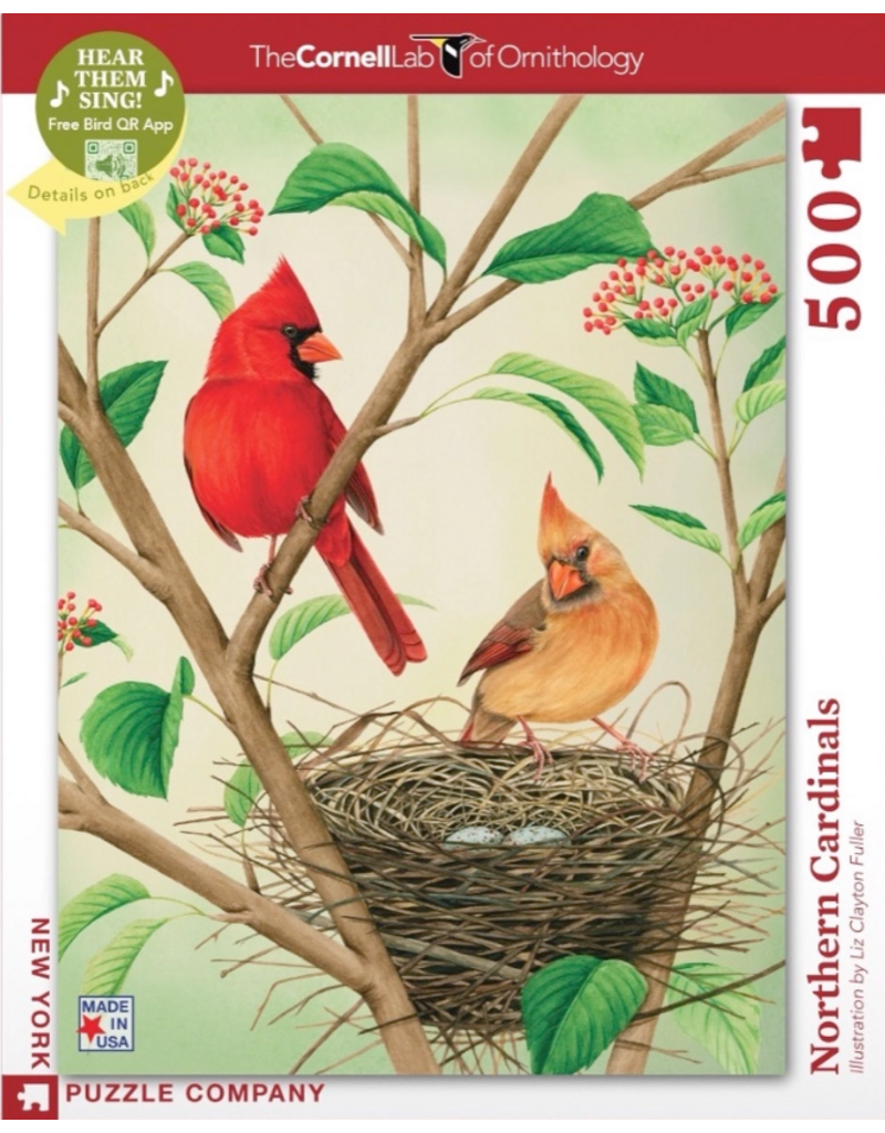 New York Puzzle Co. Puzzle | Northern Cardinals | 500 pc