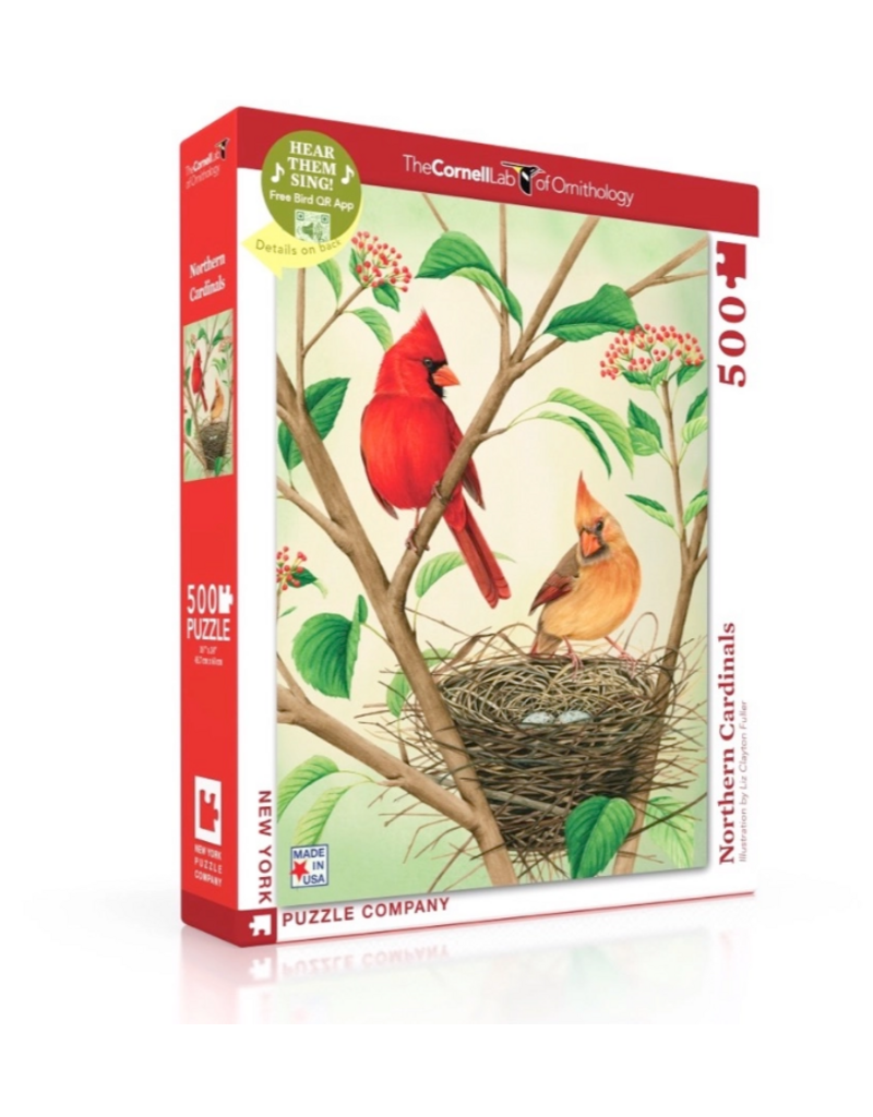 New York Puzzle Co. Puzzle | Northern Cardinals | 500 pc