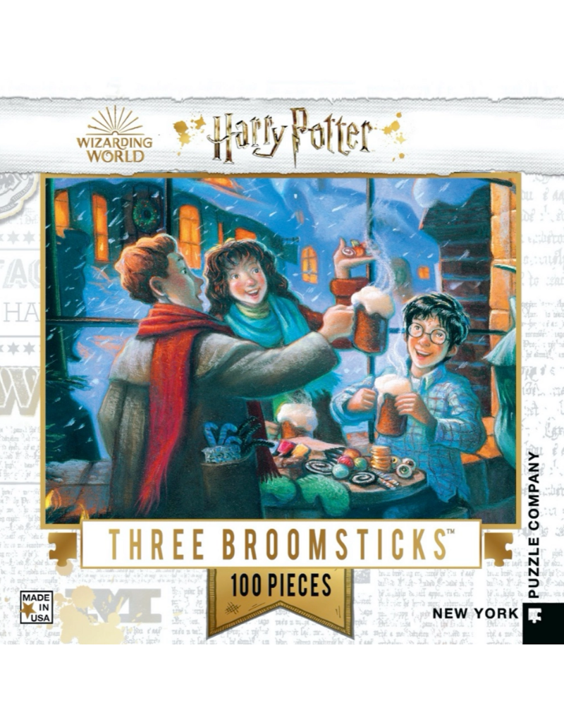 New York Puzzle Co. Mini Puzzle | Three Broomsticks | 100 pc