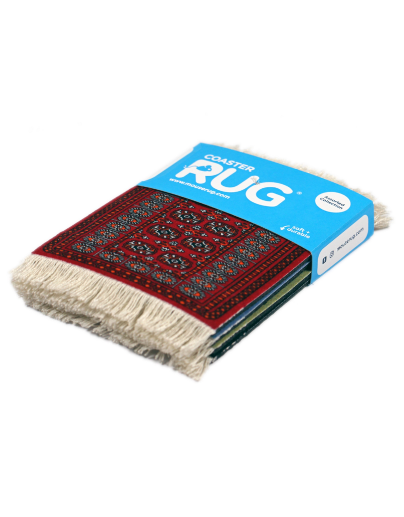 Mouse Rug Coaster Rug | Set of 4 |  International Assortment