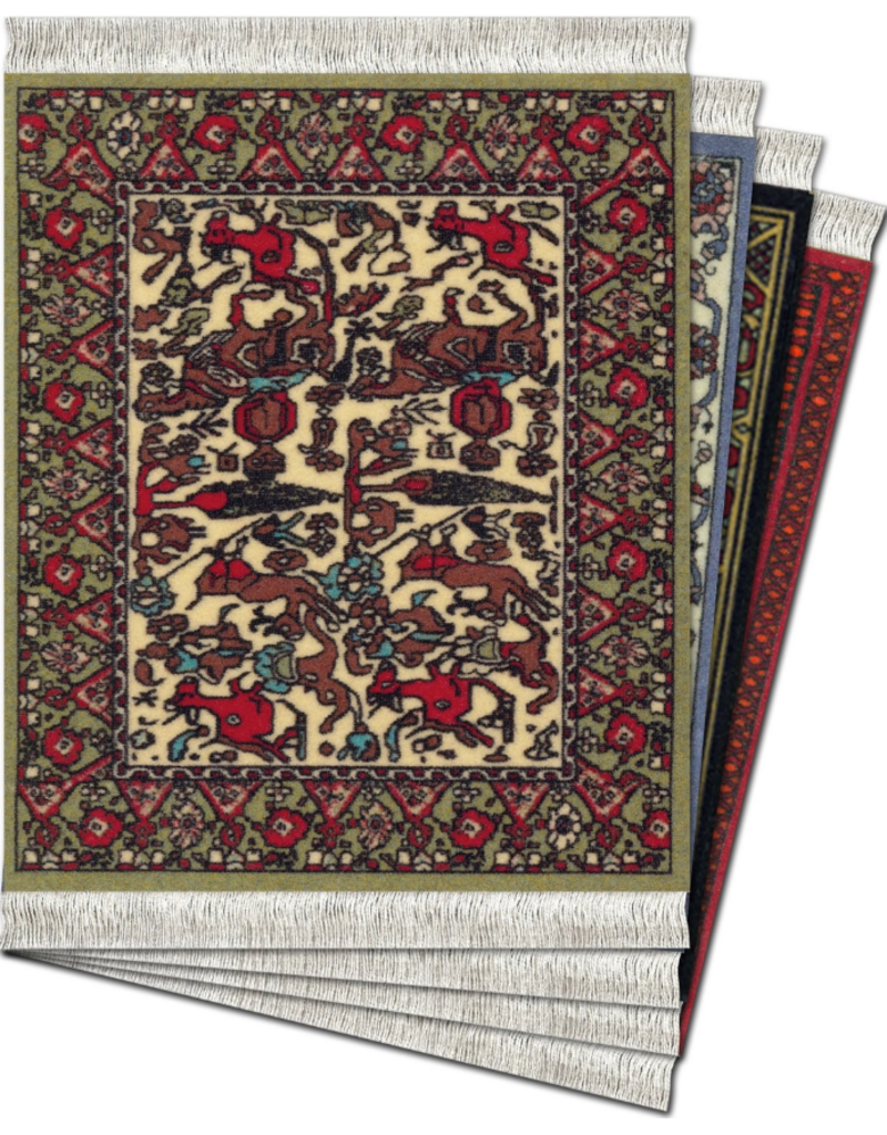 Mouse Rug Coaster Rug | Set of 4 |  International Assortment