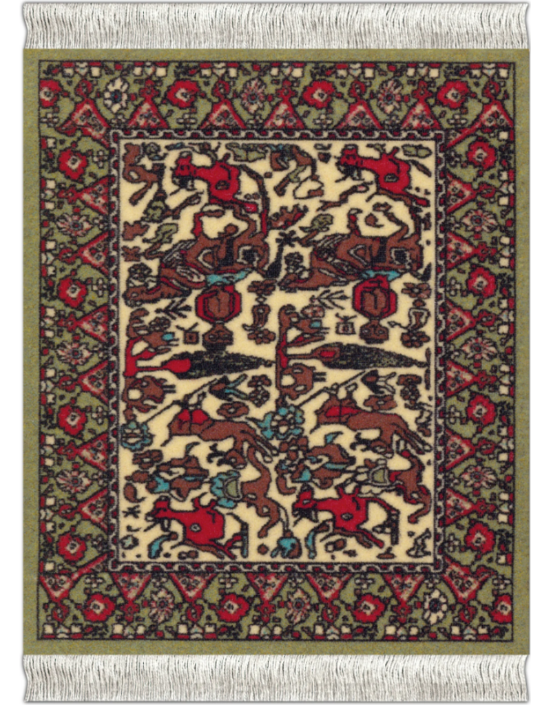 Mouse Rug Coaster Rug | Set of 4 |  International Assortment