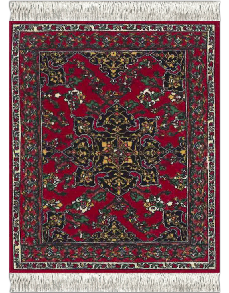 Mouse Rug Coaster Rug | Set of 4 |  Oriental Assortment