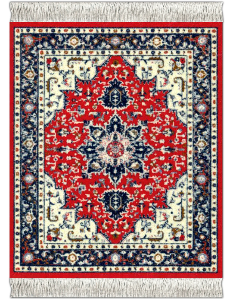 Mouse Rug Coaster Rug | Set of 4 |  Oriental Assortment