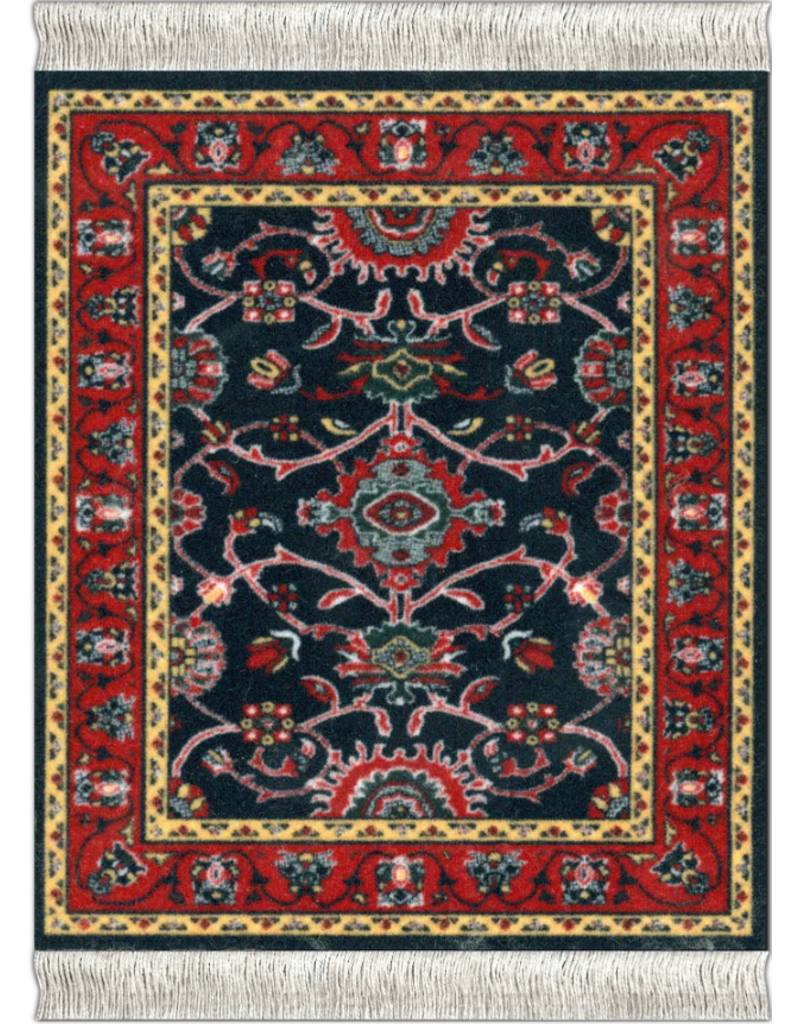 Mouse Rug Coaster Rug | Set of 4 |  Oriental Assortment