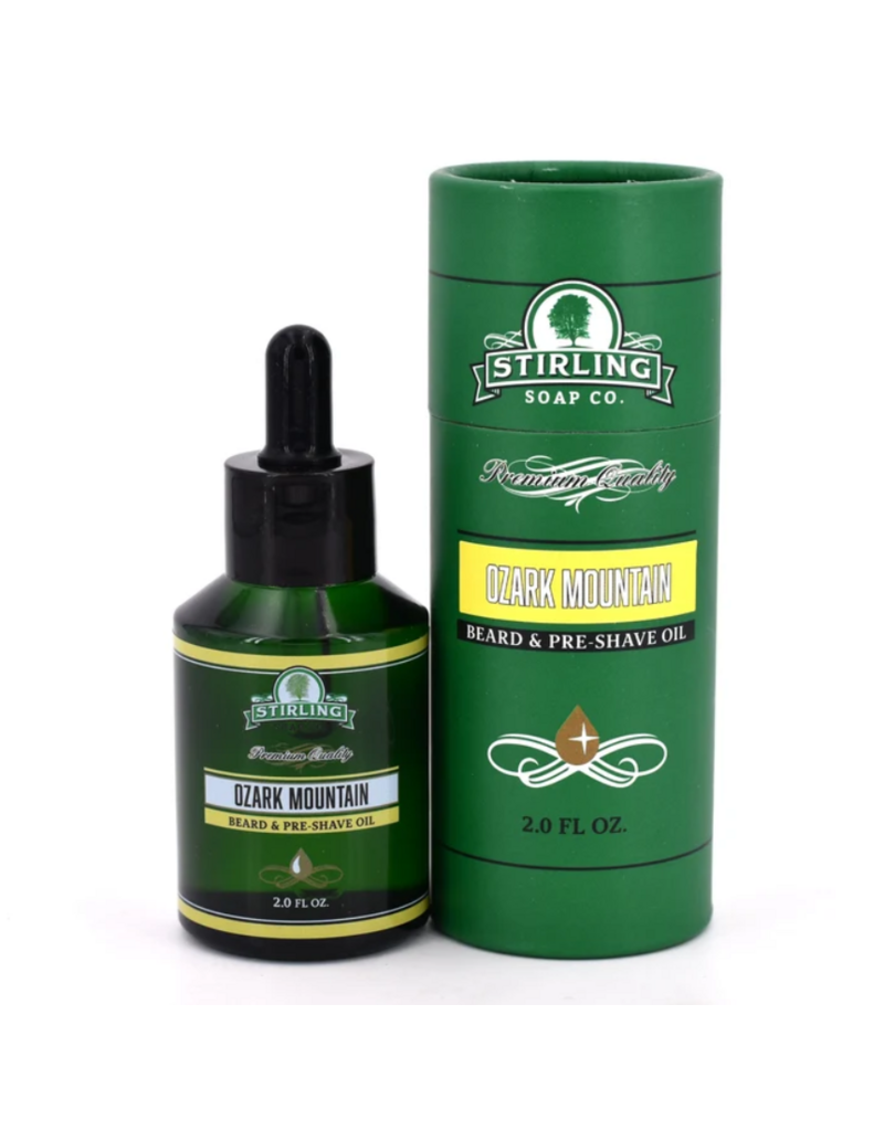 Stirling Soap Co. Stirling Beard & Pre-Shave Oil - Ozark Mountain