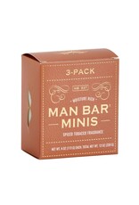San Francisco Soap Co Man Bar Bath Soap | 3 Pack Mini | Spiced Tobacco