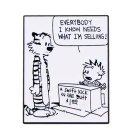 AliExpress Calvin & Hobbes Comic Pin