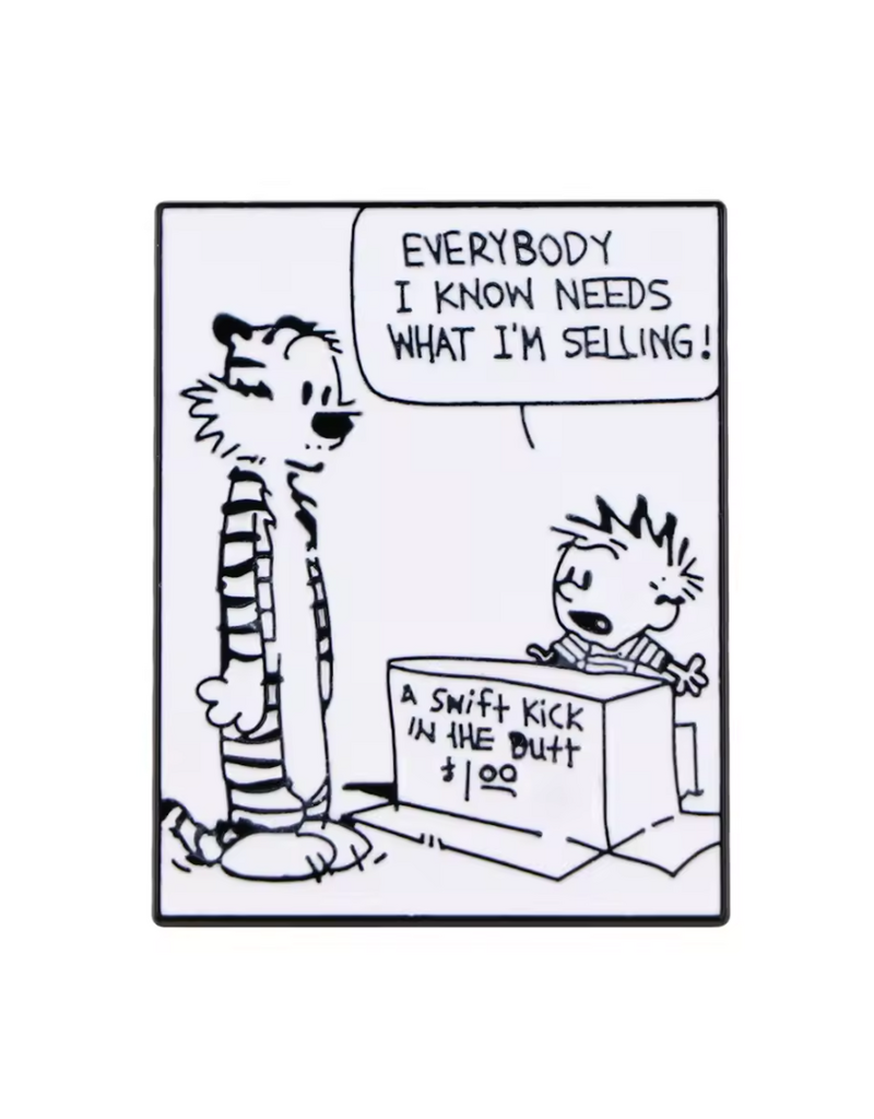 AliExpress Calvin & Hobbes Comic Pin
