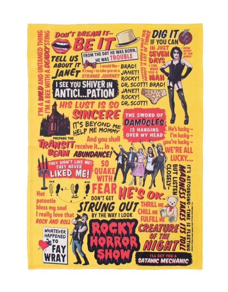 Unemployed Philosophers Guild Tea Towel | Rocky Horror Picture Show