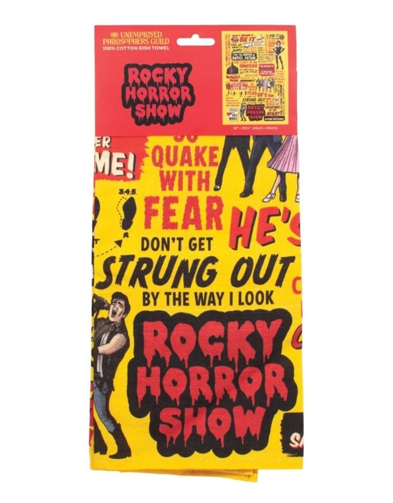 Unemployed Philosophers Guild Tea Towel | Rocky Horror Picture Show