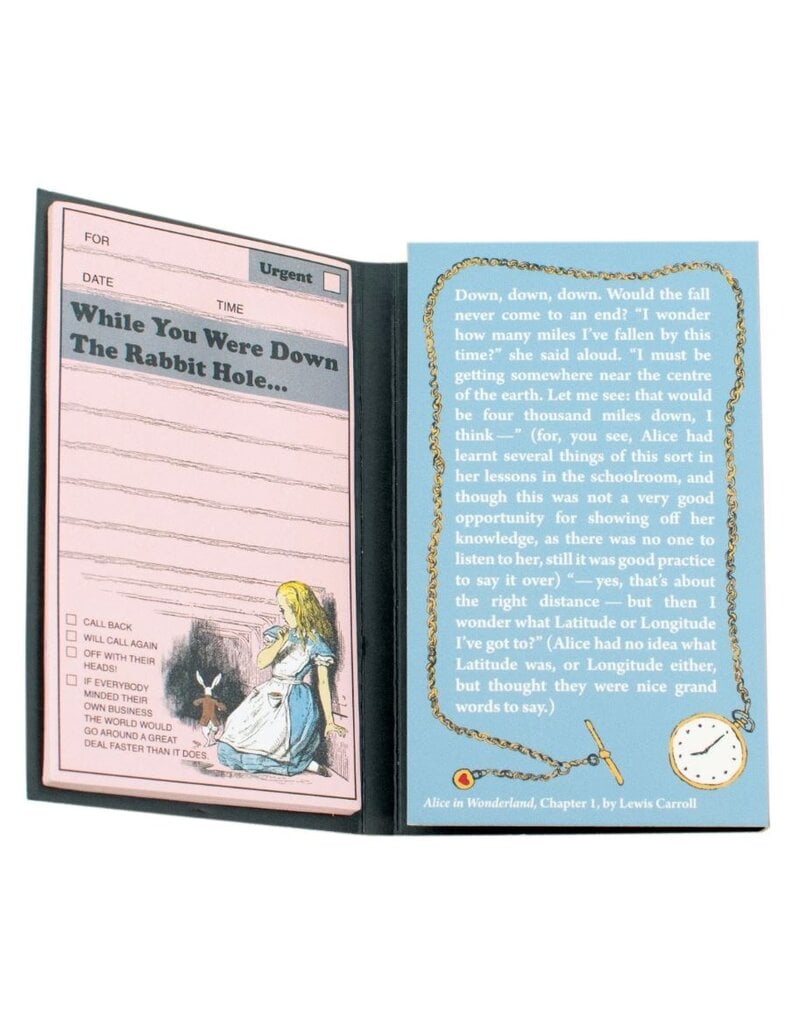 Unemployed Philosophers Guild Sticky Notes Set | Wonderland