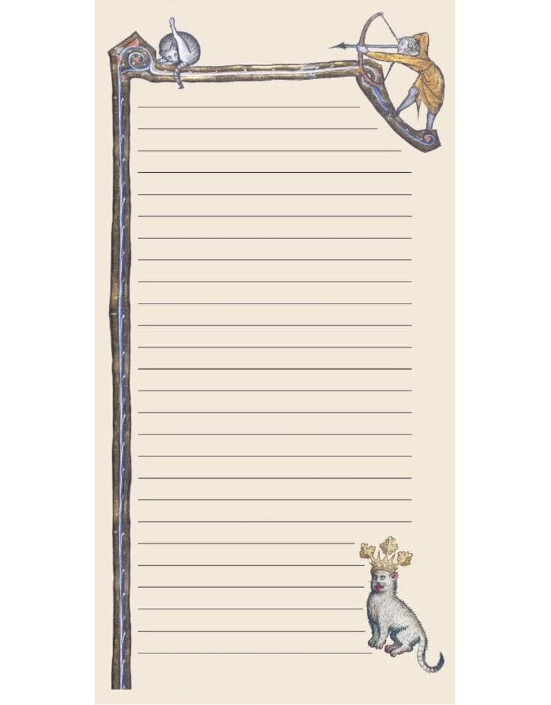 Unemployed Philosophers Guild Medieval Cats Notepad