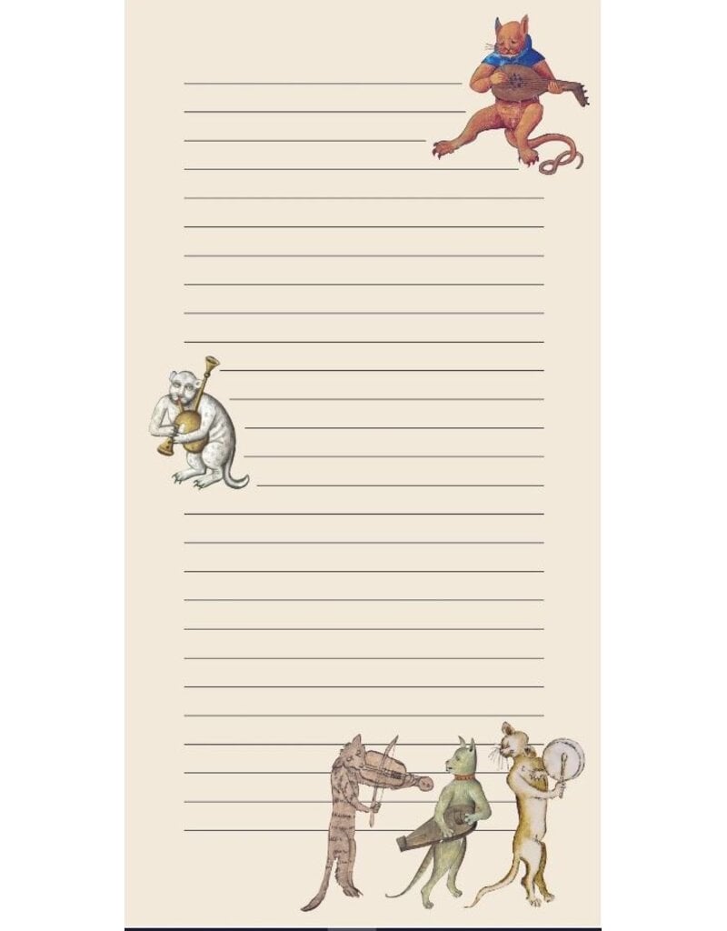 Unemployed Philosophers Guild Medieval Cats Notepad