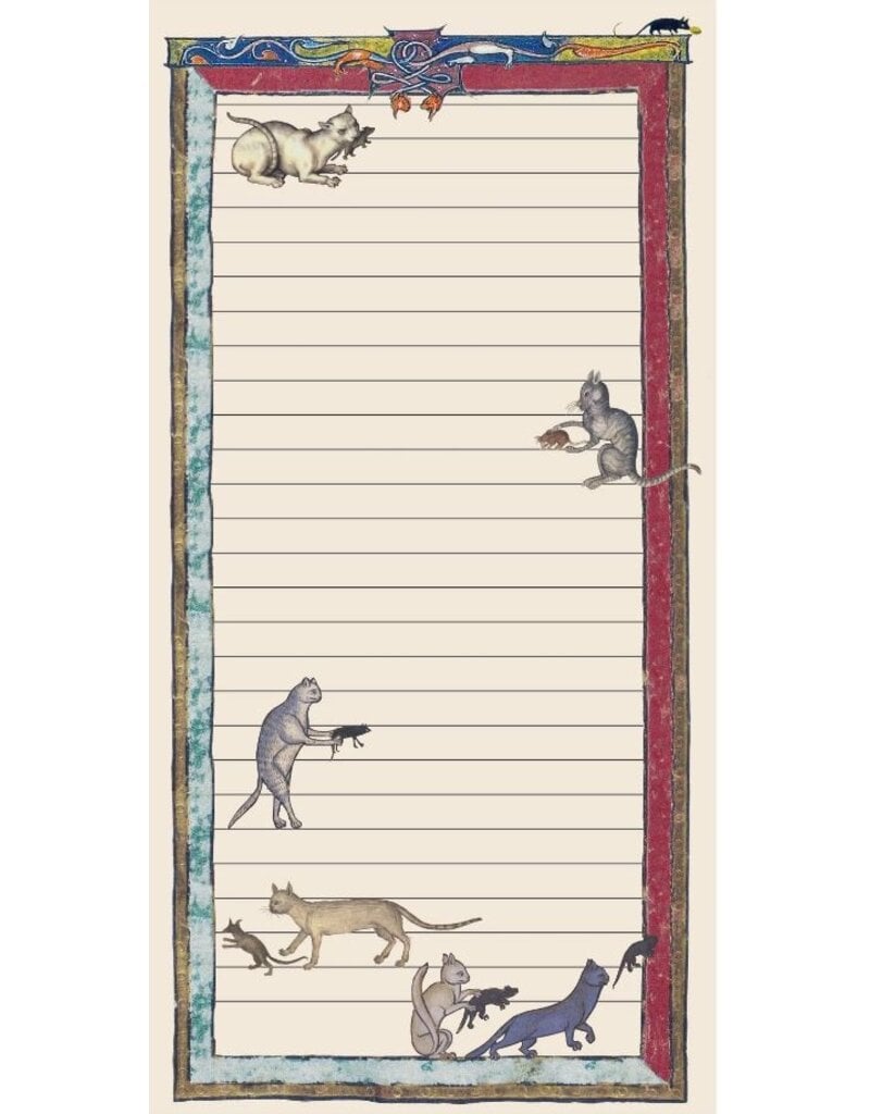 Unemployed Philosophers Guild Medieval Cats Notepad