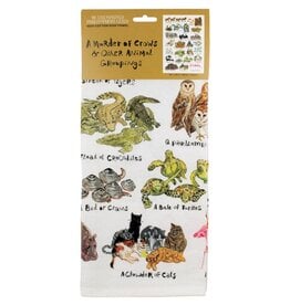 Unemployed Philosophers Guild Tea Towel | Animal Groupings
