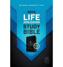 NLT Boys Life Application Study Bible - Neon/Black