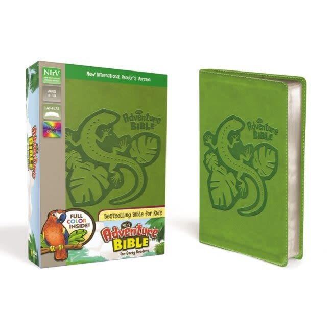 NIrV, Adventure Bible for Early Readers, Leathersoft, Green, Full Color