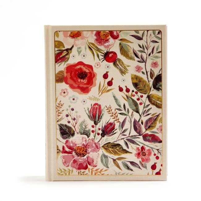 CSB Notetaking Bible - Floral Cloth Over Board