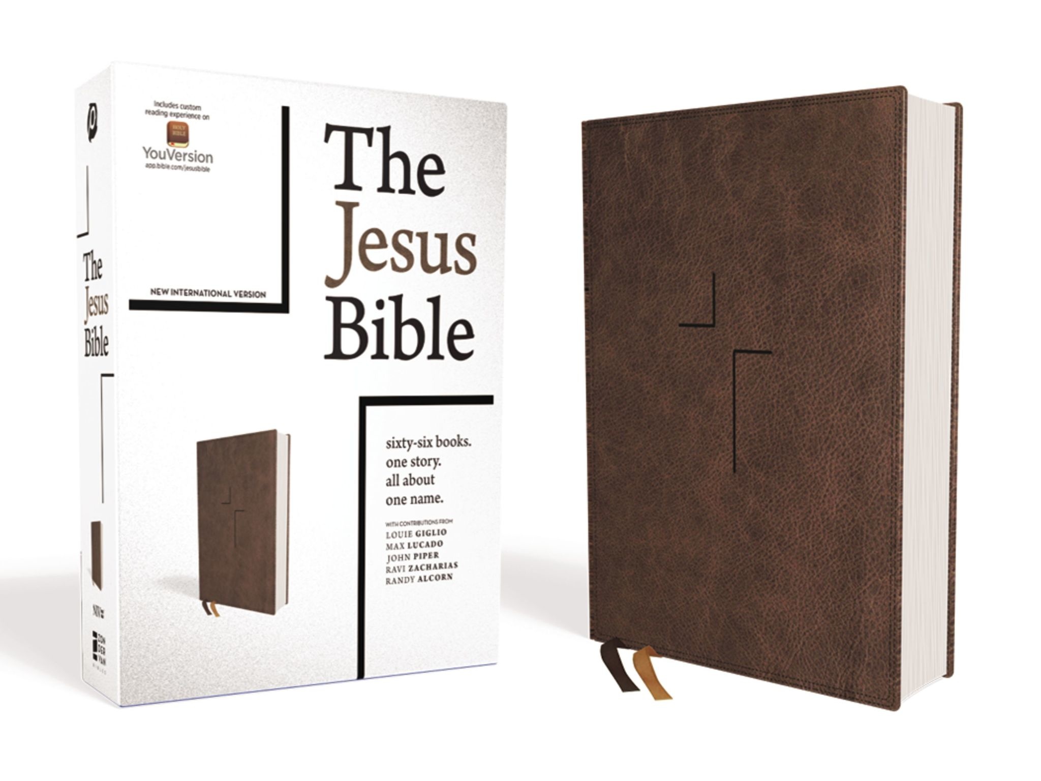 The Jesus Bible, NIV Edition, Leathersoft, Brown, Comfort Print