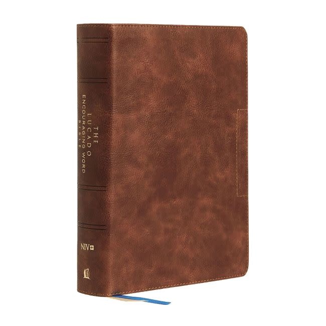 NIV The Lucado Encouraging Word Bible - Brown Leathersoft Indexed