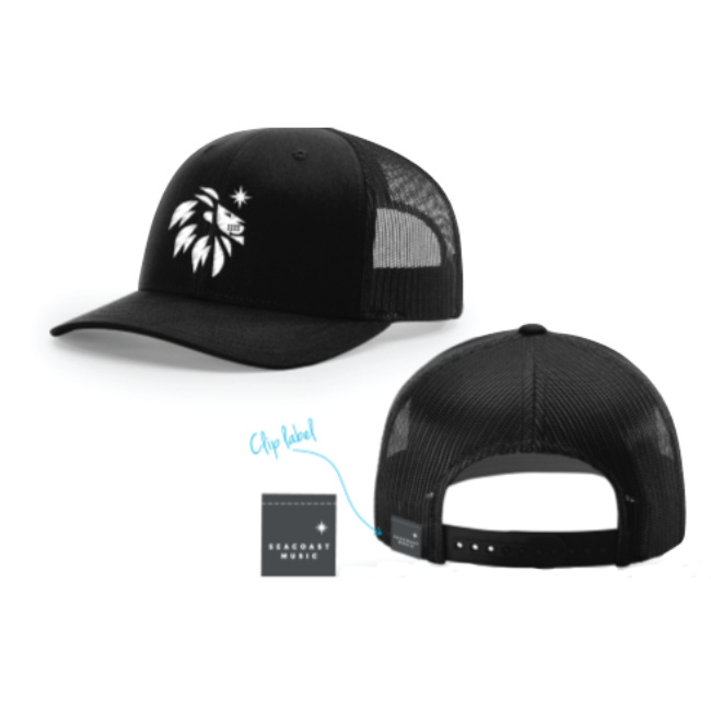 Seacoast Music Black Trucker Hat