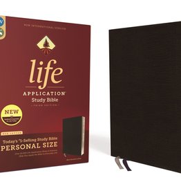 Personal Size NIV Life Application Study Bible - Black Indexed