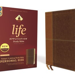 Personal Size NIV Life Application Study Bible - Brown Indexed
