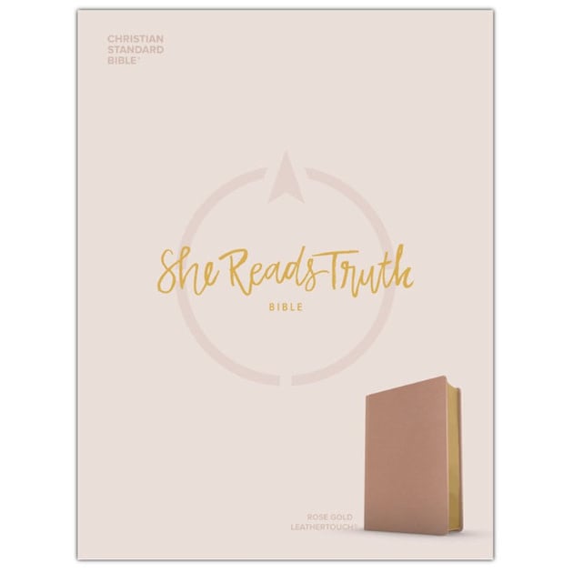 CSB She Reads Truth Bible, Rose Gold LeatherTouch