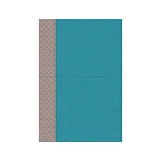 NIV Study Bible, Fully Revised Edition, Leathersoft, Teal/Gray, Red Letter, Thumb Indexed, Comfort Print