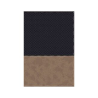 NIV Study Bible, Fully Revised Edition, Leathersoft, Navy/Tan, Red Letter, Thumb Indexed, Comfort Print