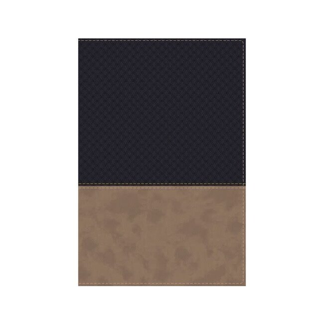 NIV Study Bible, Fully Revised Edition, Leathersoft, Navy/Tan, Red Letter, Thumb Indexed, Comfort Print