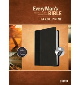 Every Man's Bible - NIV Large Print Onyx/Back Indexed