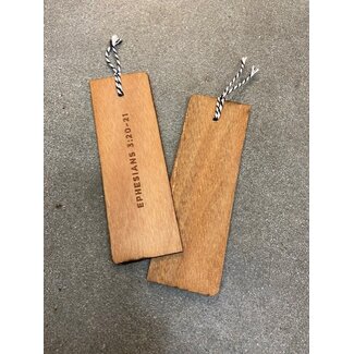 Seacoast Wooden Bookmarks - Ephesians 3:20 Scripture Reference