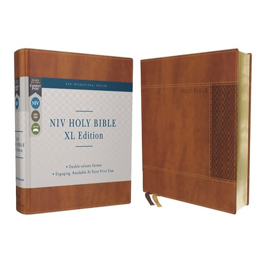 NIV Holy Bible, XL Edition, Leathersoft, Brown, Comfort Print