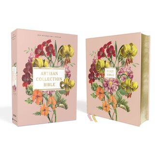 NIV, Artisan Collection Bible, Leathersoft, Blush Floral, Red Letter Edition, Comfort Print