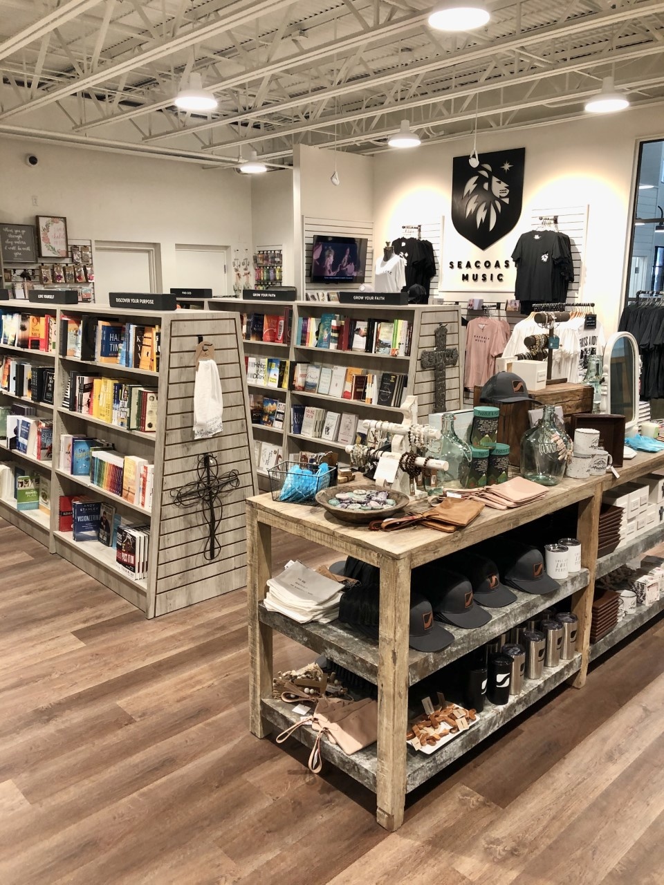 Interior of Seacoast Bookstore